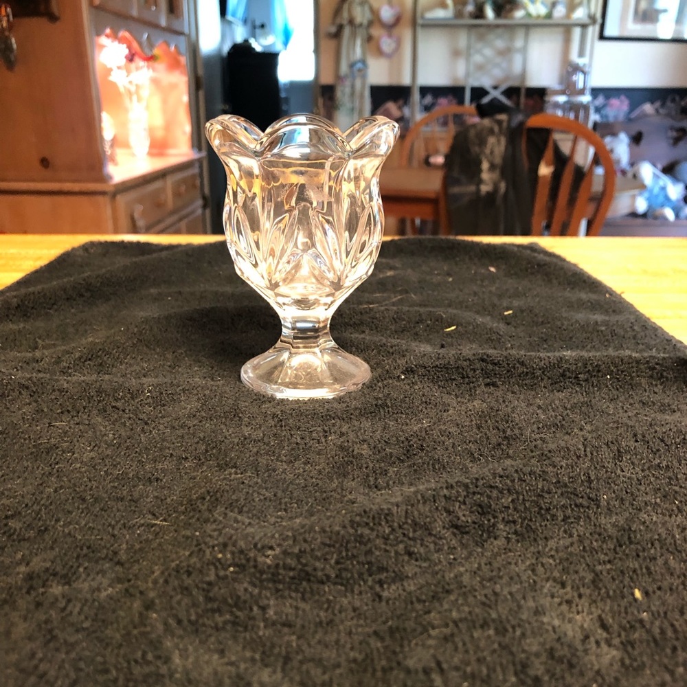 NWOT WATERFORD CRYSTAL 3” TEACUP CANDLE HOLDER